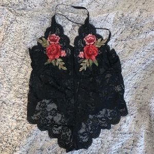 Lace body suit